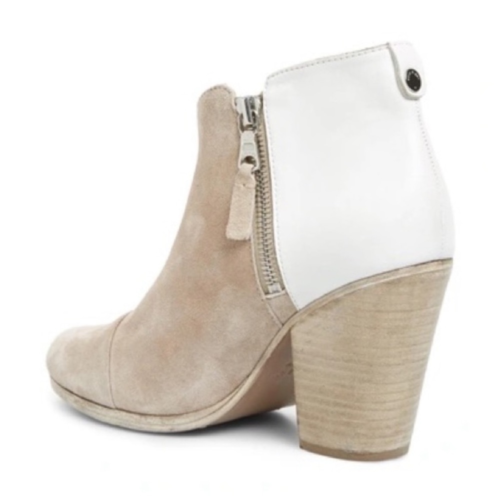 Rag & Bone Two-Tone Margot Suede Leather Ankle Boots - Picture 2 of 9